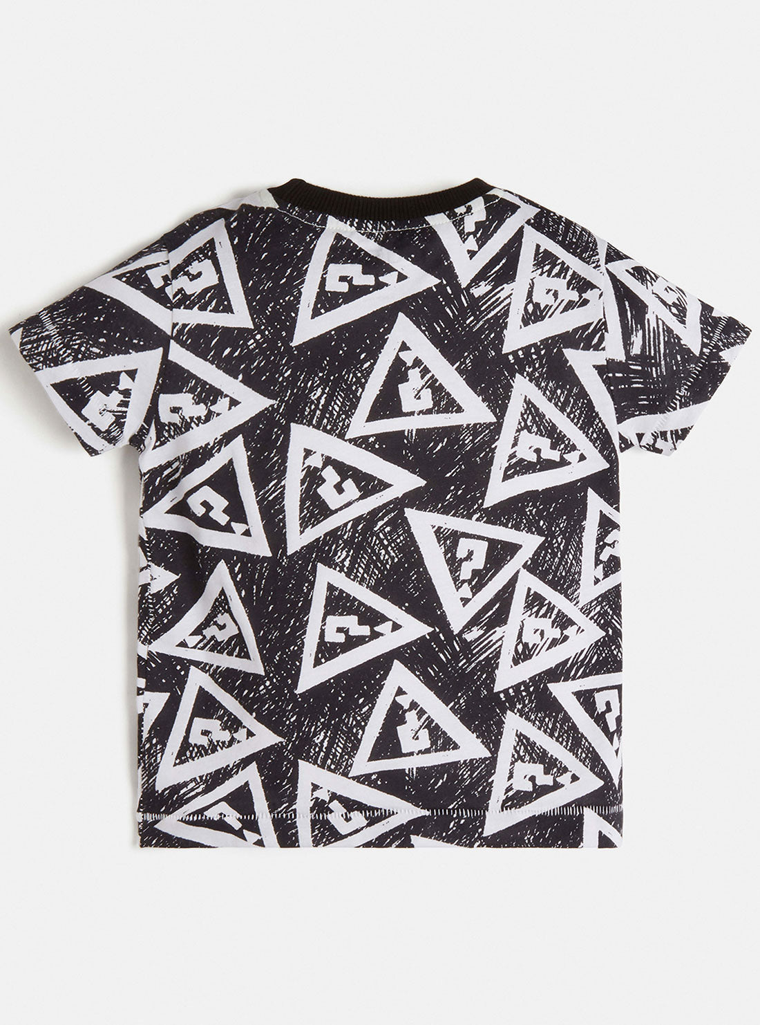 GUESS Little Boys Black White Graphic Logo T-Shirt (2-7) N1YI07K8HM0 Back View