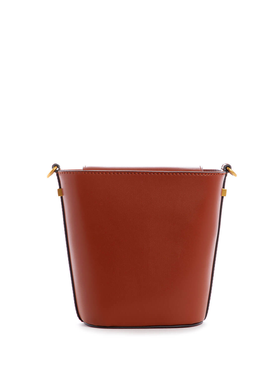 GUESS Womens  Brown Hensely Crossbody Bucket Bag VB811301 Back View