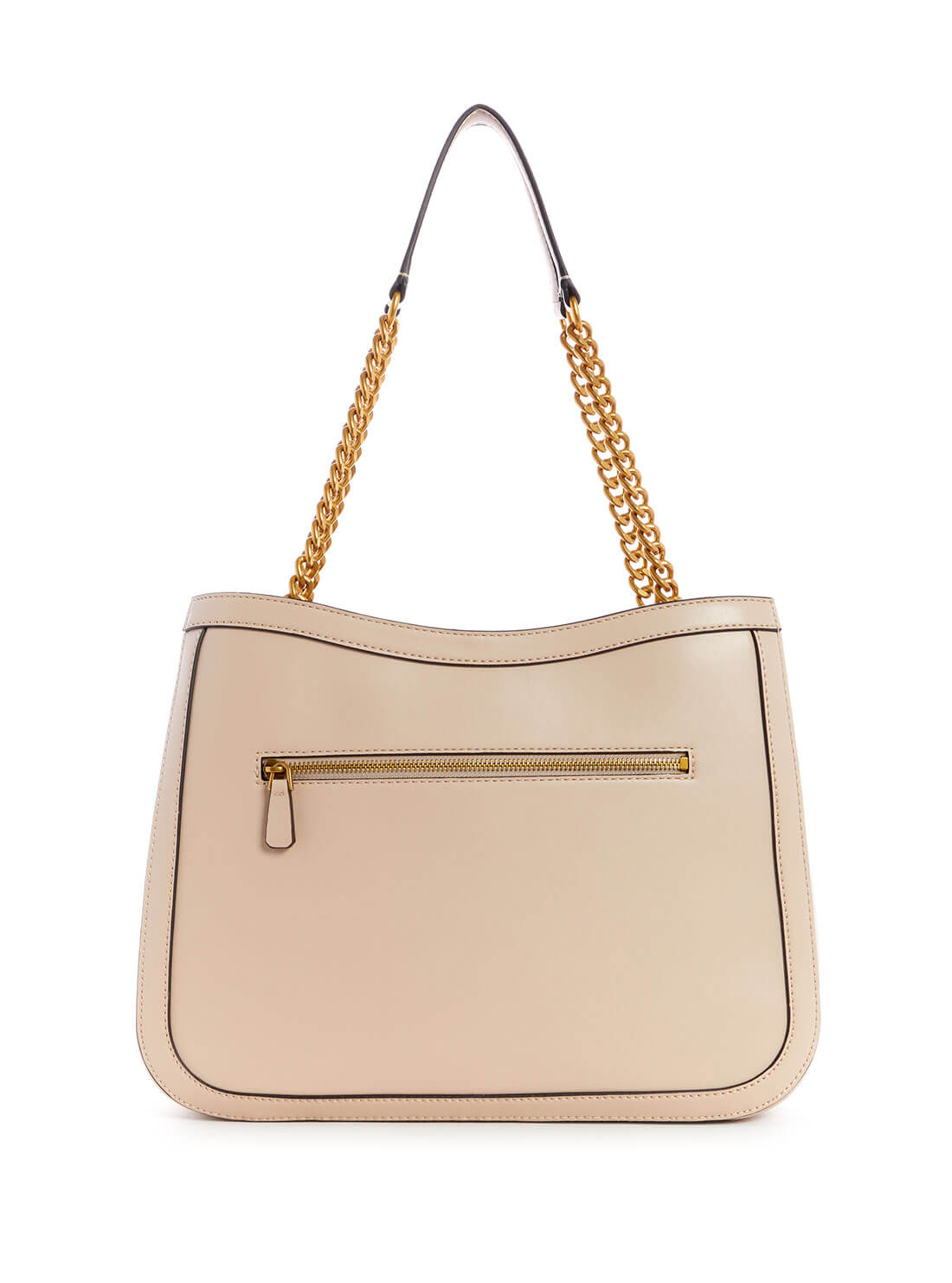 GUESS Womens  Beige Hensely Girlfriend Tote Bag  VB811323 Back View