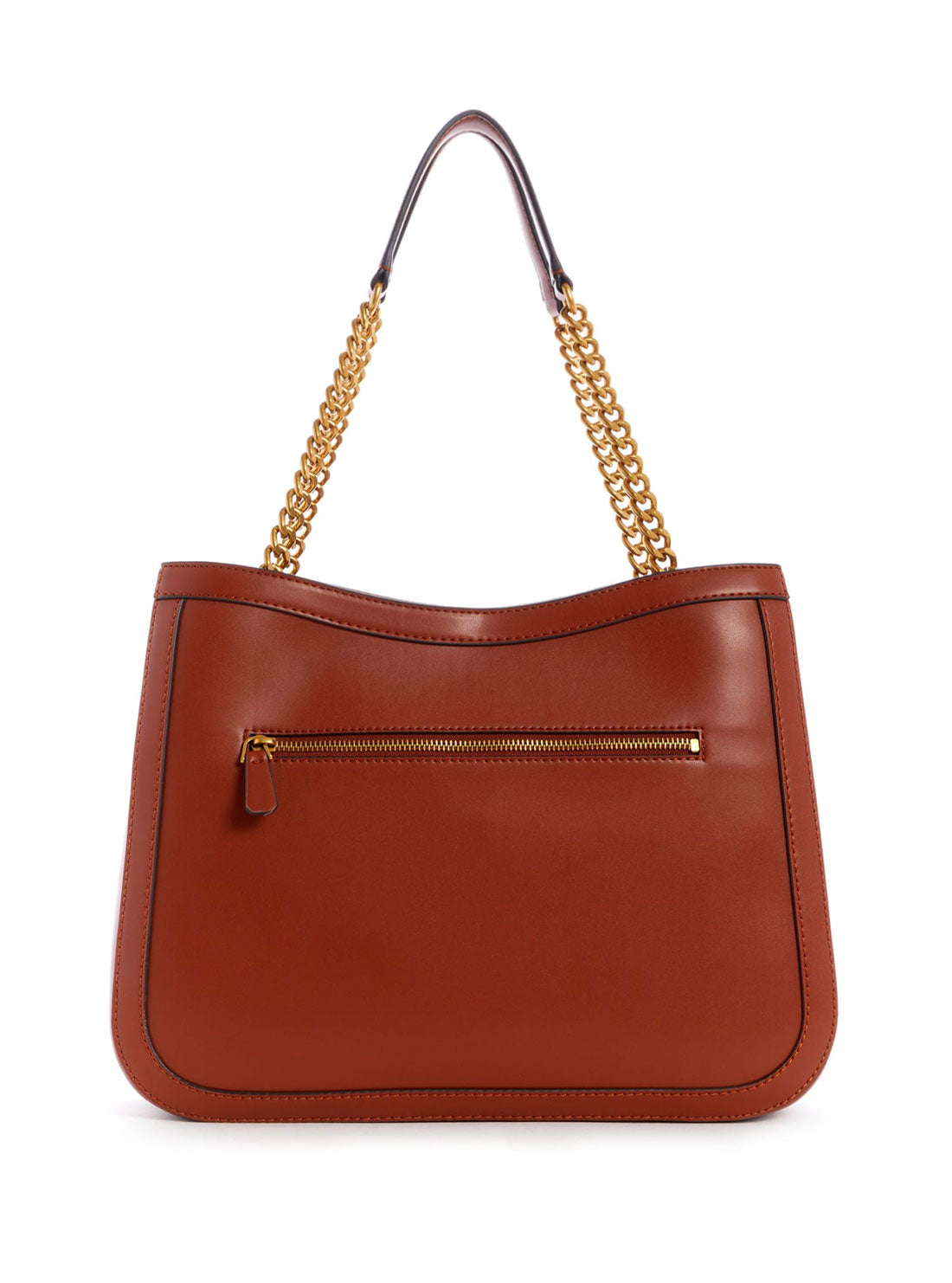 GUESS Womens  Brown Hensely Girlfriend Tote Bag  VB811323 Back View