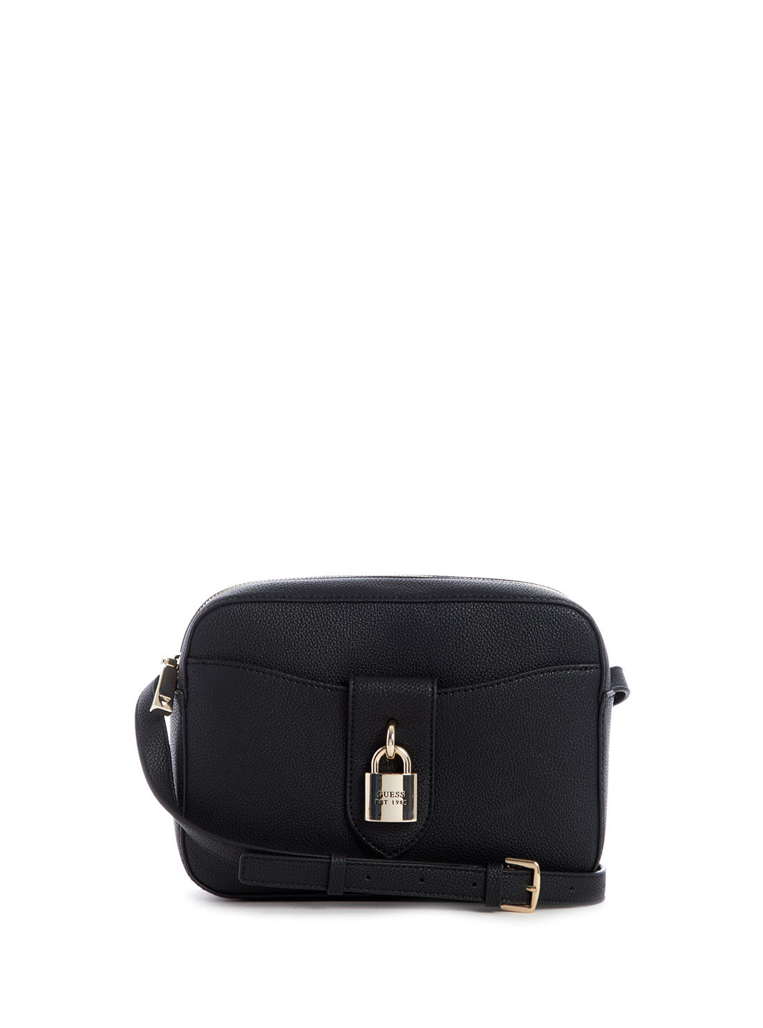 GUESS Women's Black Jardine Large Camera Bag VG838614 Front View