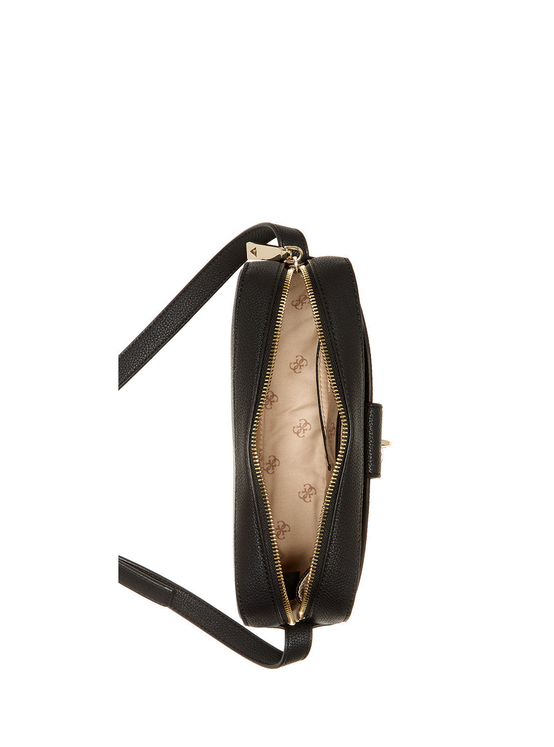 GUESS Women's Black Jardine Large Camera Bag VG838614 Inside View