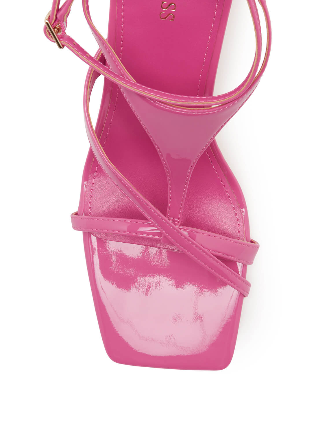 guess Kanai Block Pink Womens High Heels front  view