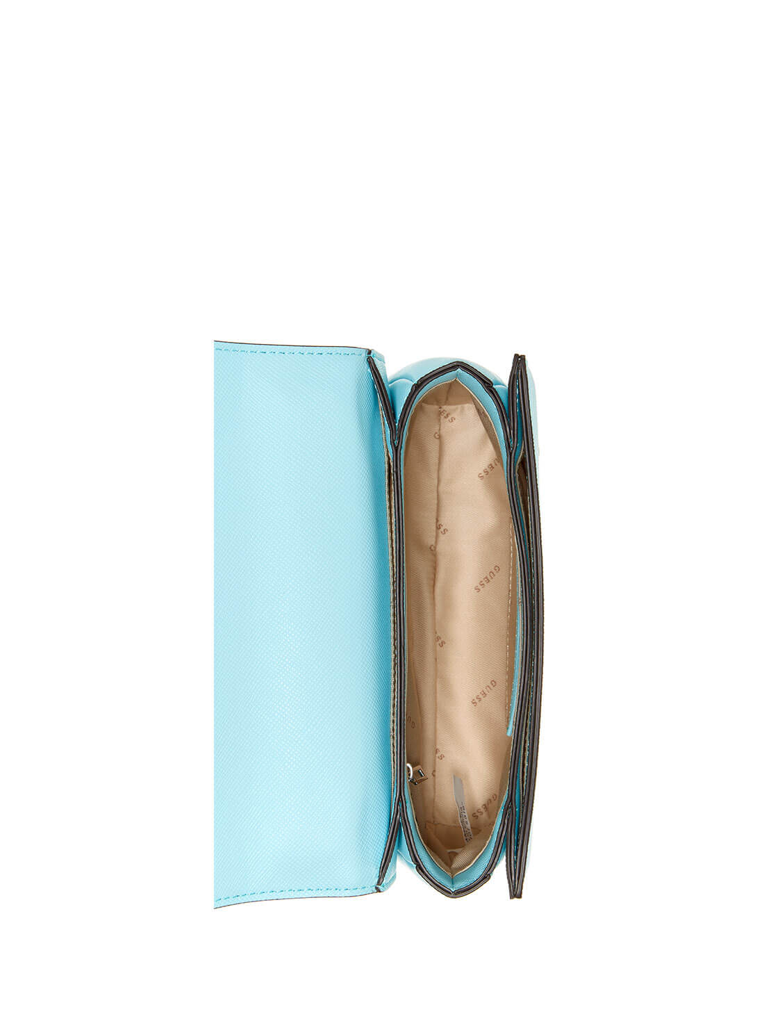 GUESS Women's Aqua Katey Convertible Crossbody AY787021 Inside View