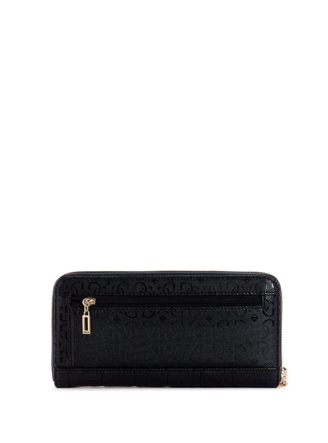 GUESS Womens Black Kobo Quattro G Large Wallet GG841146 Back View