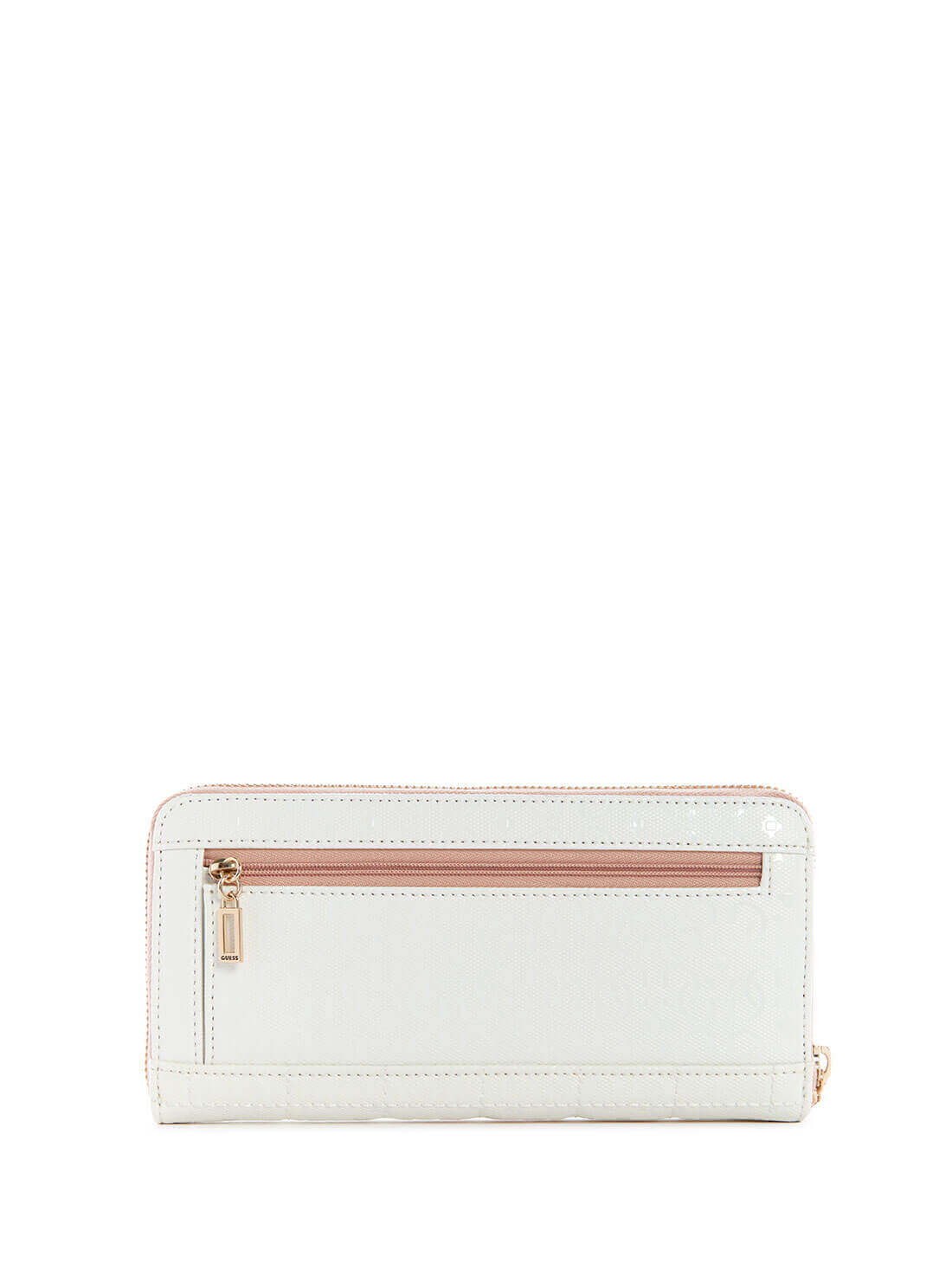 GUESS Womens White Kobo Quattro G Large Wallet GG841146 Back View