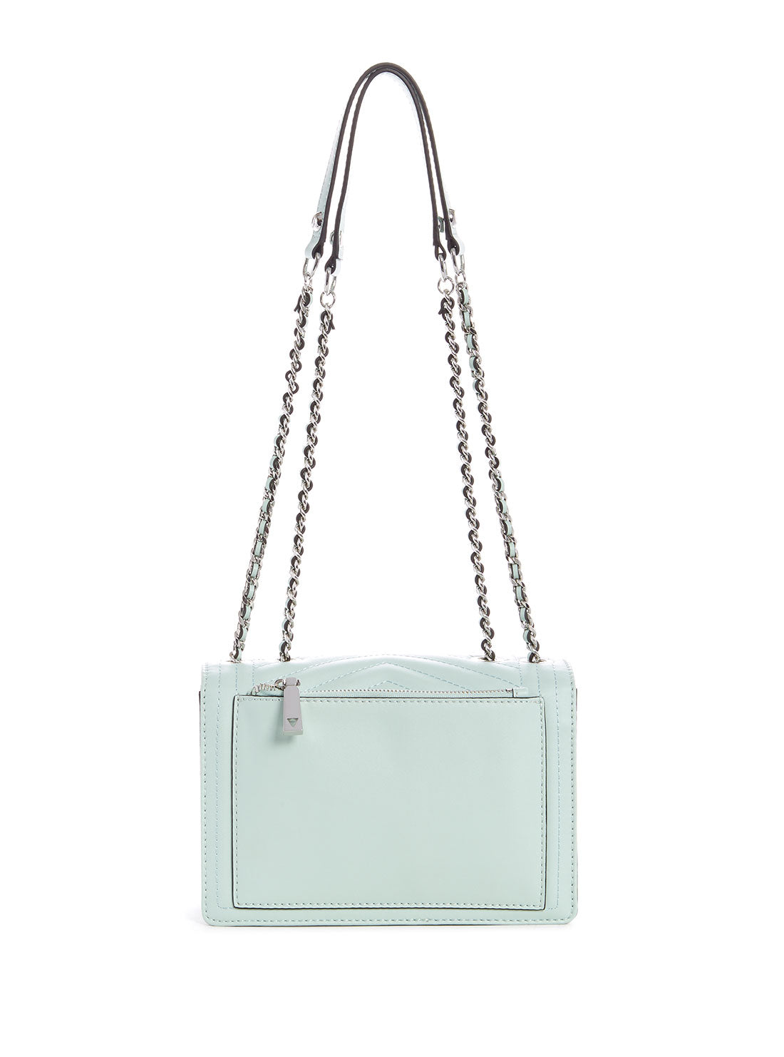 GUESS Womens Pale Aqua Lida Convertible Crossbody Bag VY812721 Back View