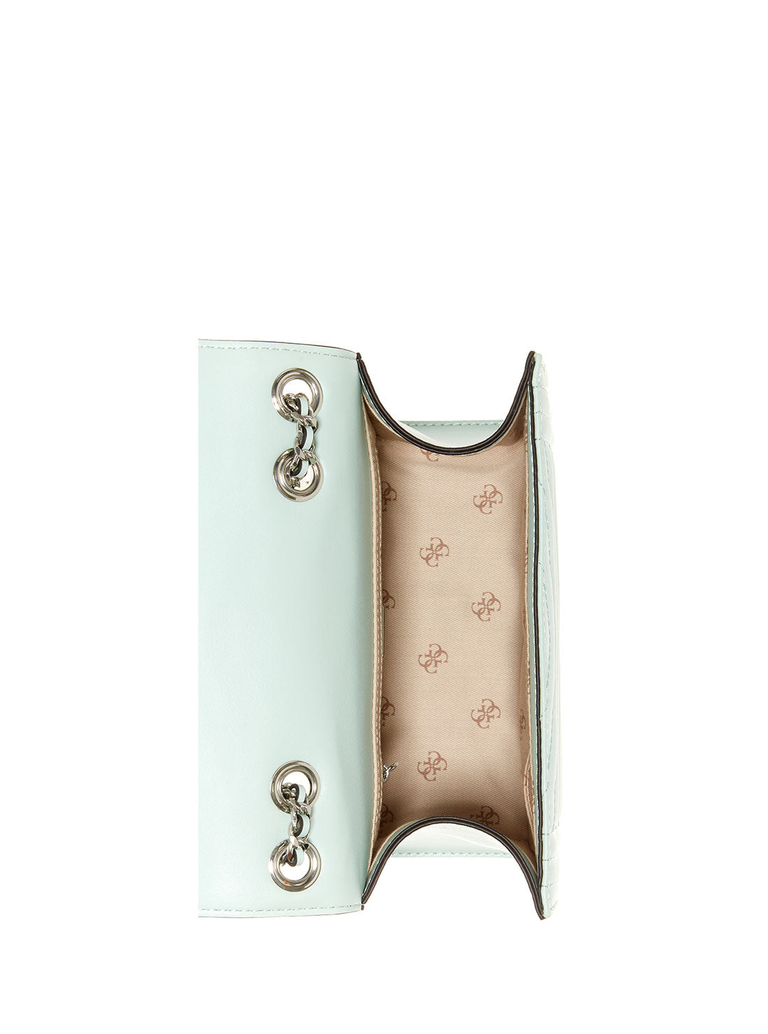 GUESS Womens Pale Aqua Lida Convertible Crossbody Bag VY812721 Inside View