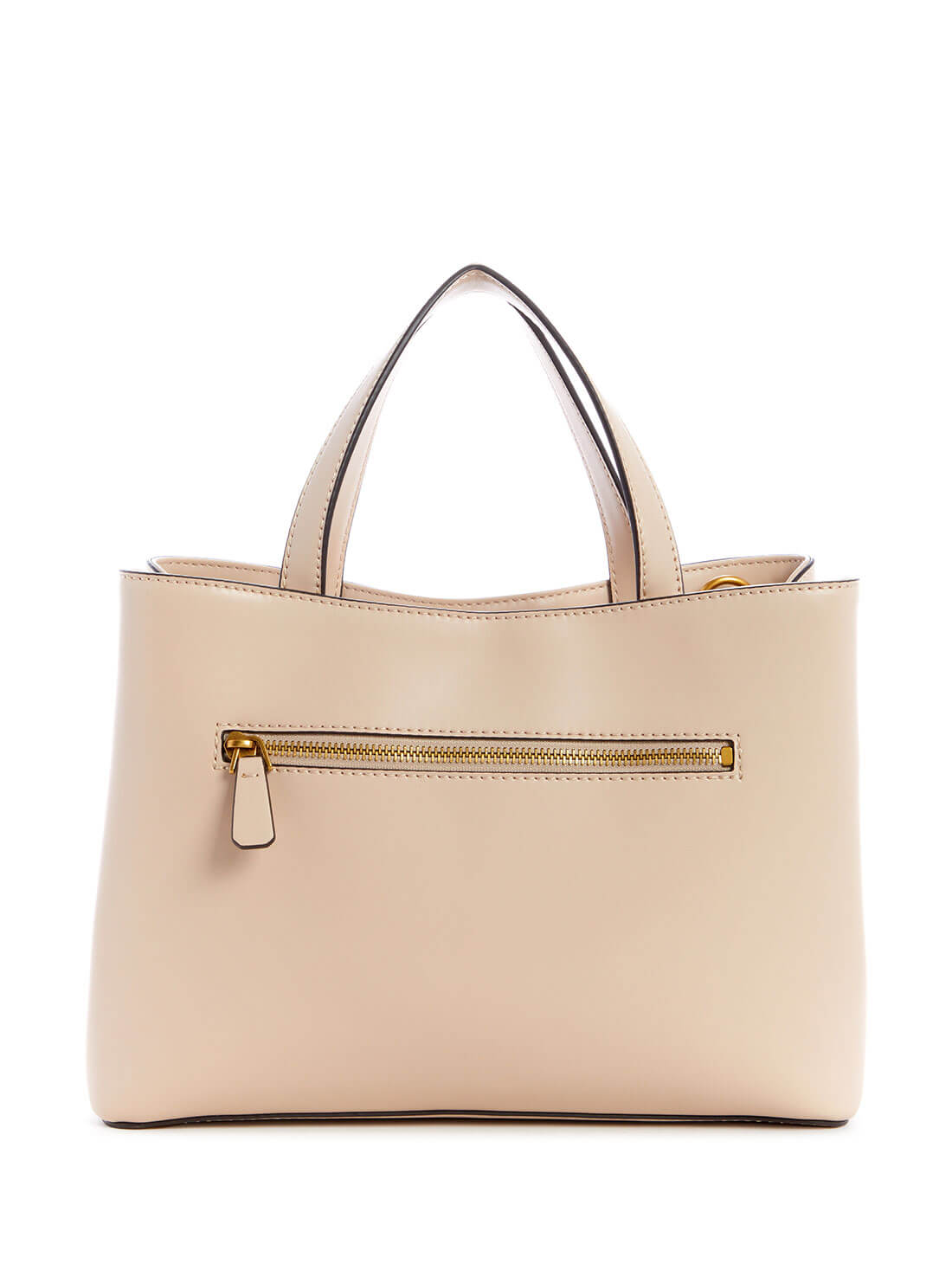GUESS Womens  Beige Hensely Girlfriend Satchel  VB811307 Back View