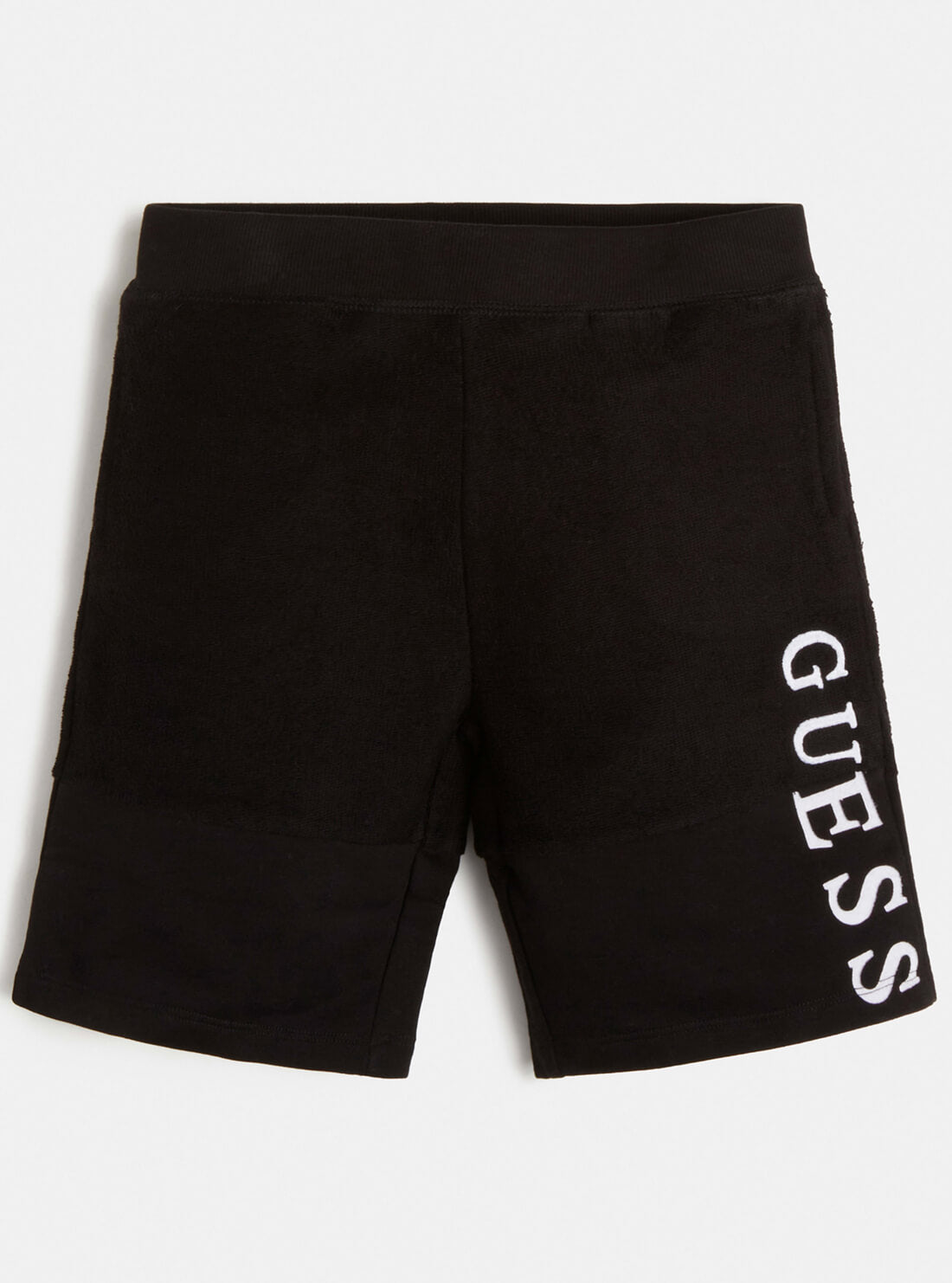 GUESS Big Boy Black Logo Active Shorts (7-16) L1RQ11KA6R0 Front View