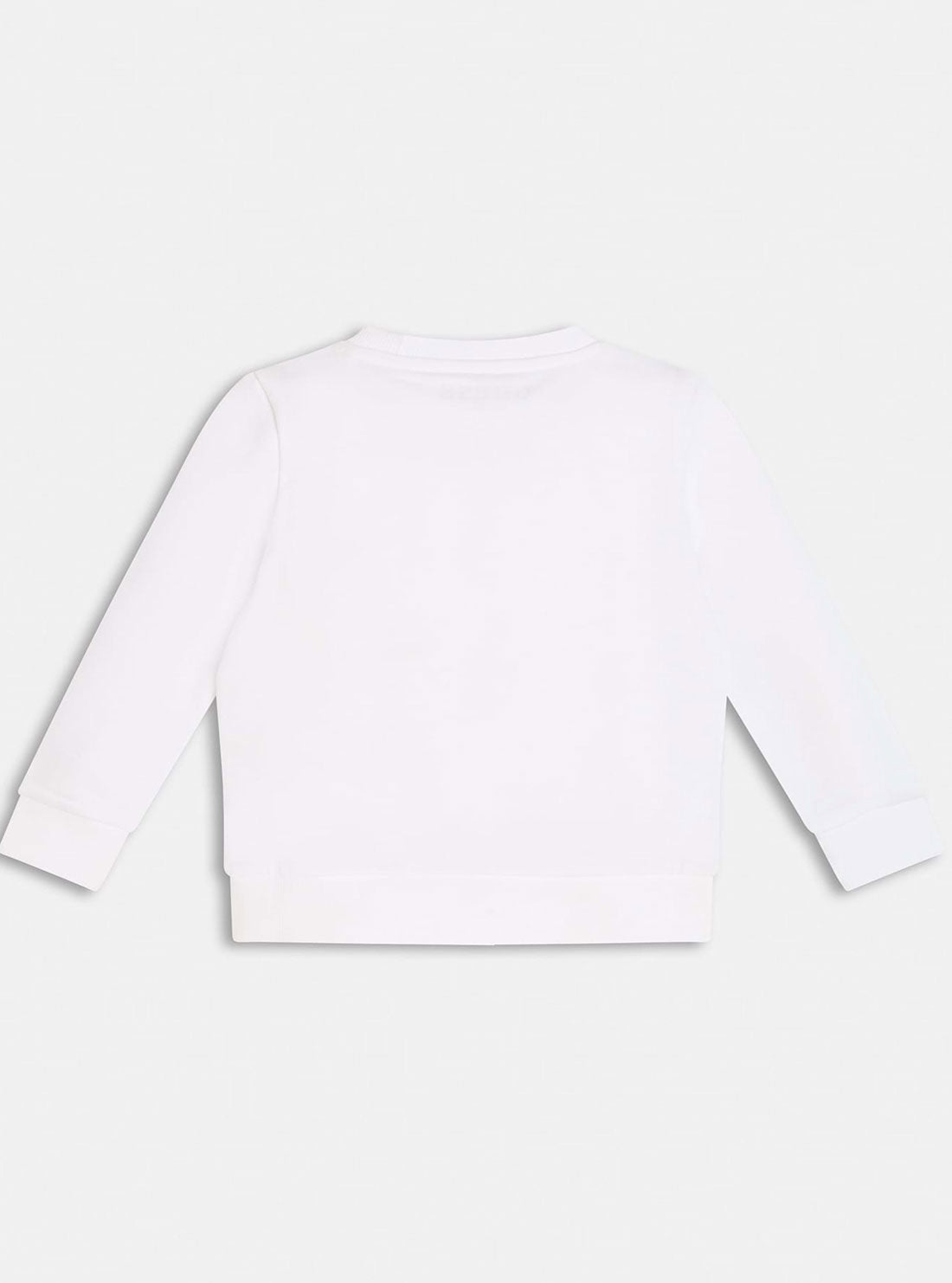 GUESS Little Boys White Logo Fleece Jumper (2-7) N73Q10KAUG0 Back View