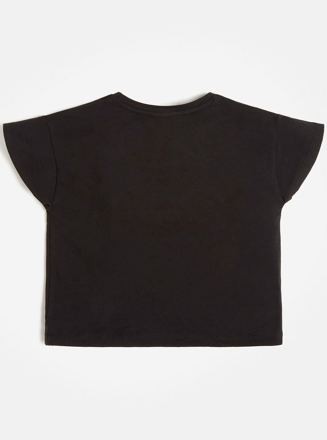 GUESS Kids Girls Black Logo Midi T-Shirt (7-16) J1RI37K6YW0 Black View