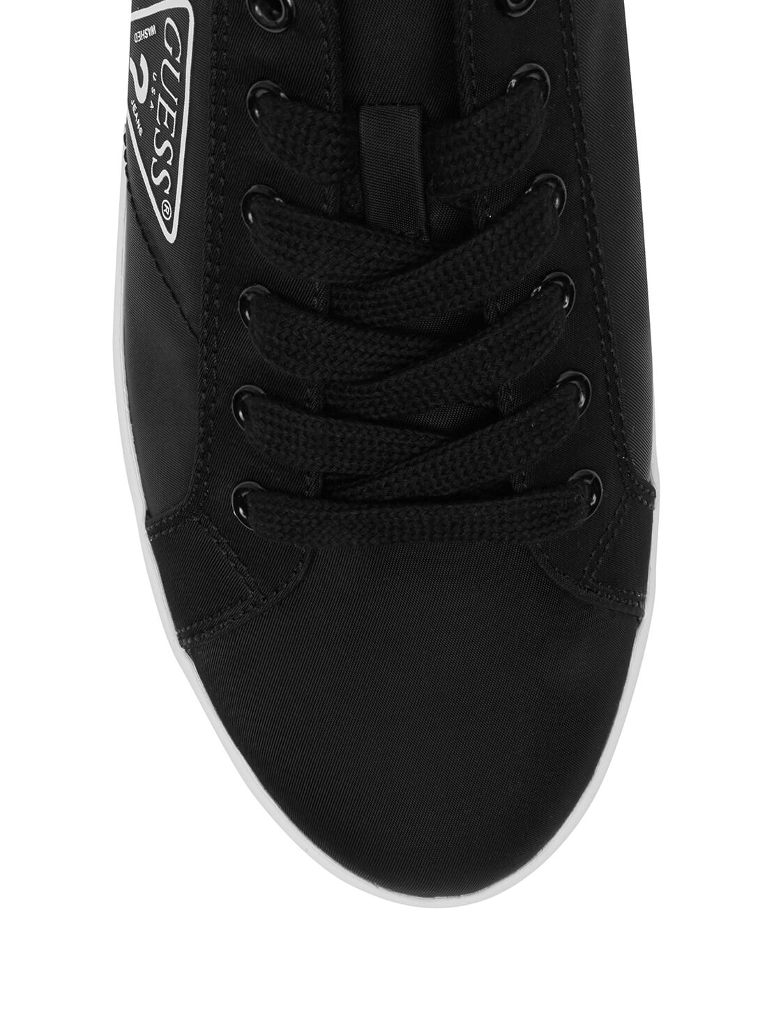 GUESS Women's Black Logo Platform Biny Sneakers BINY-A Top View