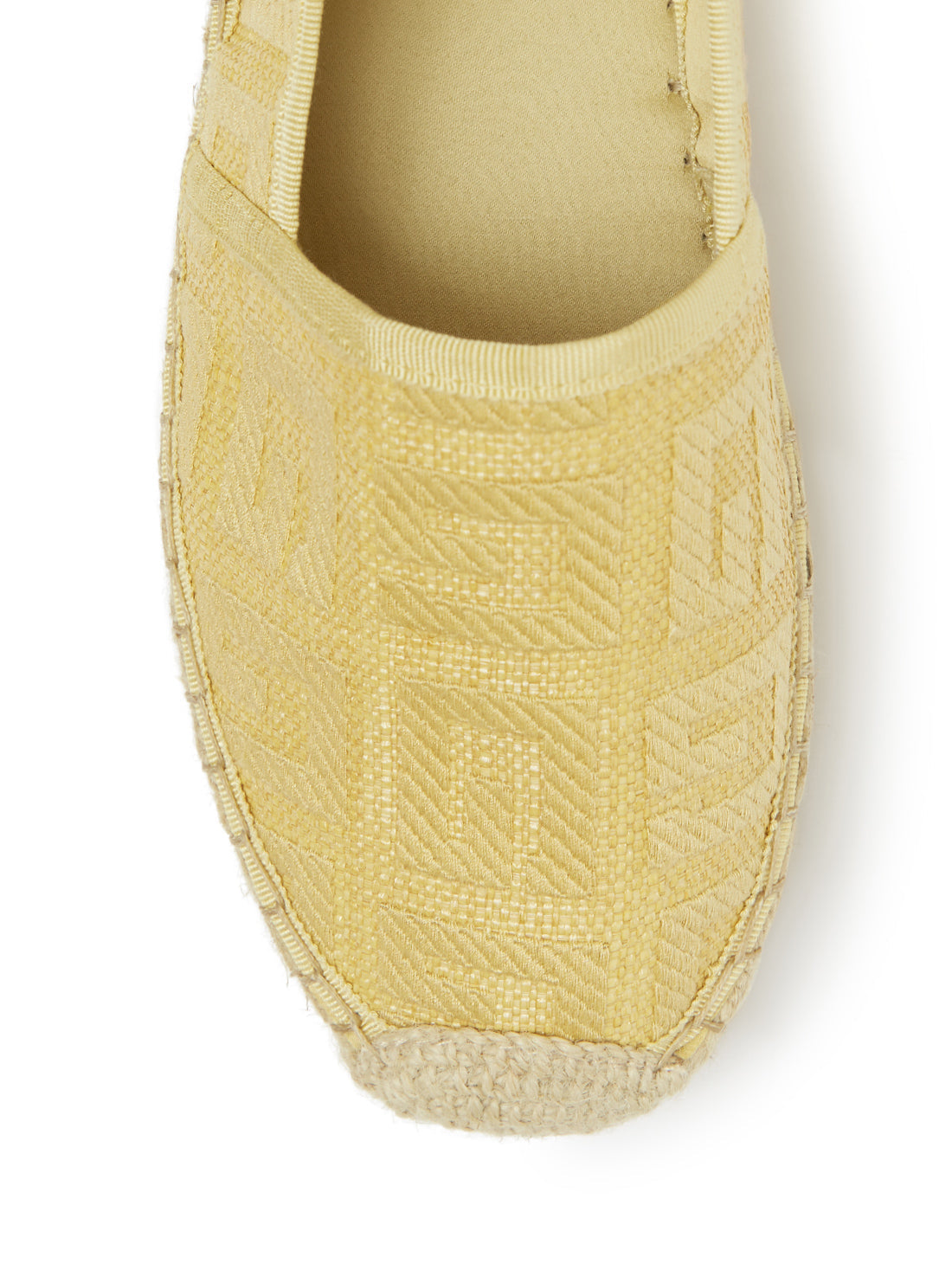 GUESS Womens  Yellow Logo Jessea Espadrilles JESSEA3 Top View