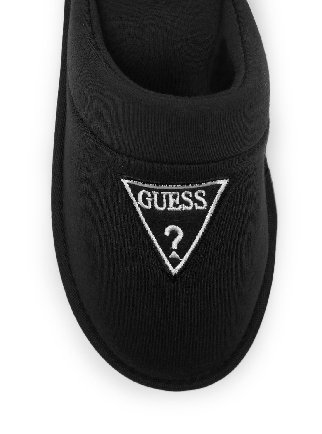 GUESS Mens Black Logo Xentro Slippers XENTRO Top View