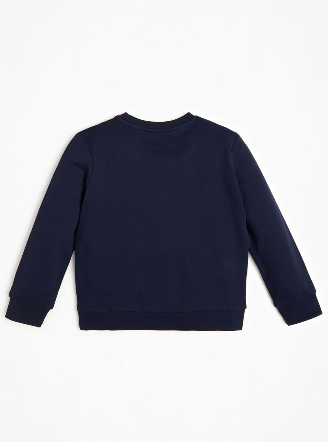 GUESS Big Boys Navy Blue Long Sleeve Fleece Pullover Top (7-16) N73Q10K5WK0 Back View