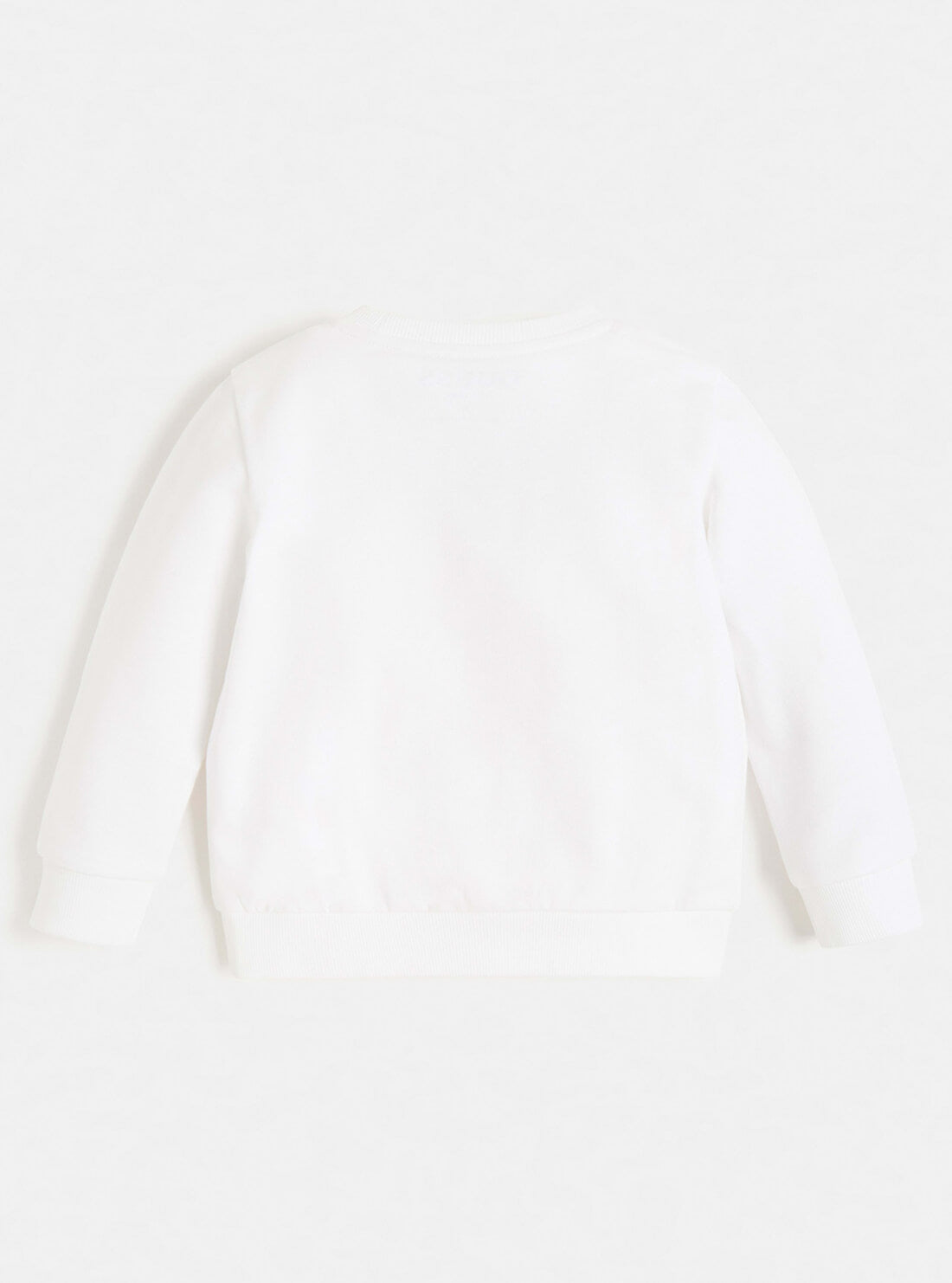 GUESS Big Boys White Long Sleeve Fleece Pullover Top (7-16) N73Q10K5WK0 Back View