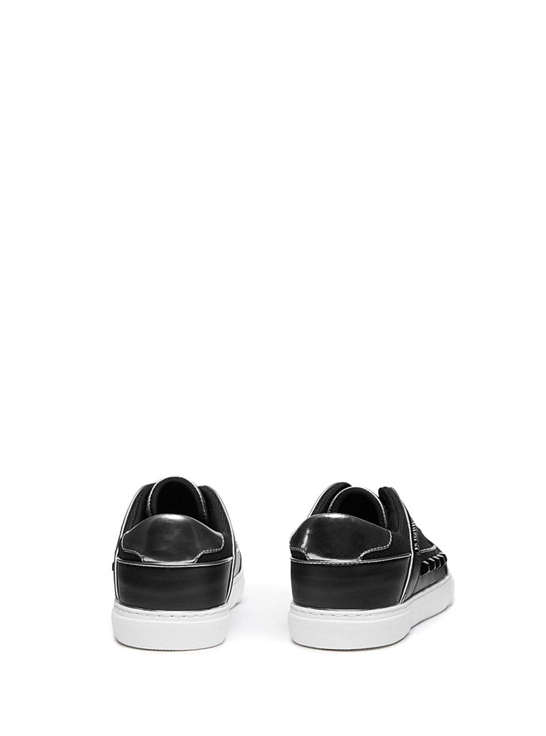 GUESS Womens Black Low-Top Stud Gallina Sneakers GALLINA-A Back View