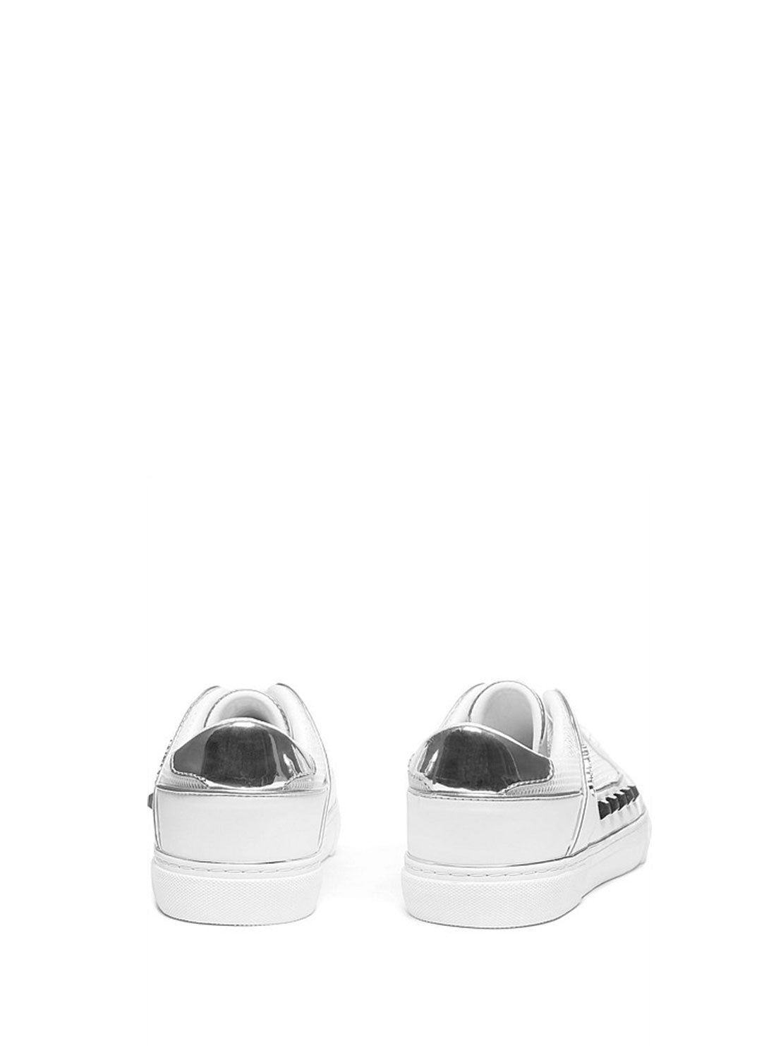 GUESS Womens White Multi Low-Top Stud Gallina Sneakers GALLINA-A Back View