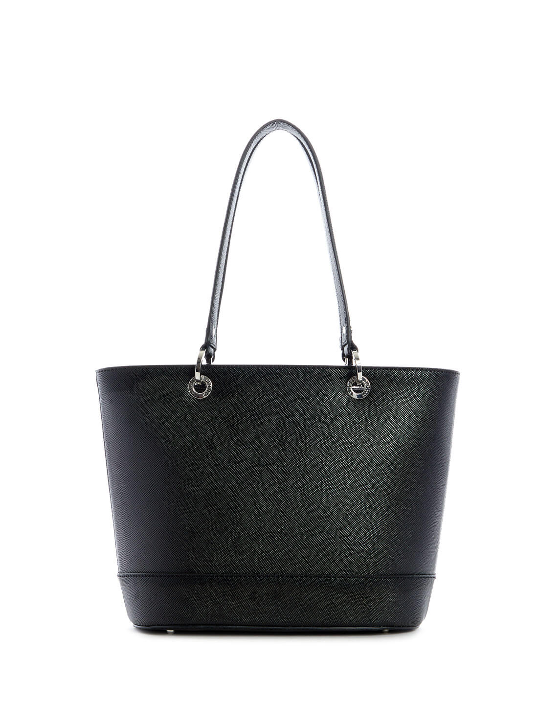 GUESS Womens  Black Noelle Small Elite Tote Bag ZY787922 Back View