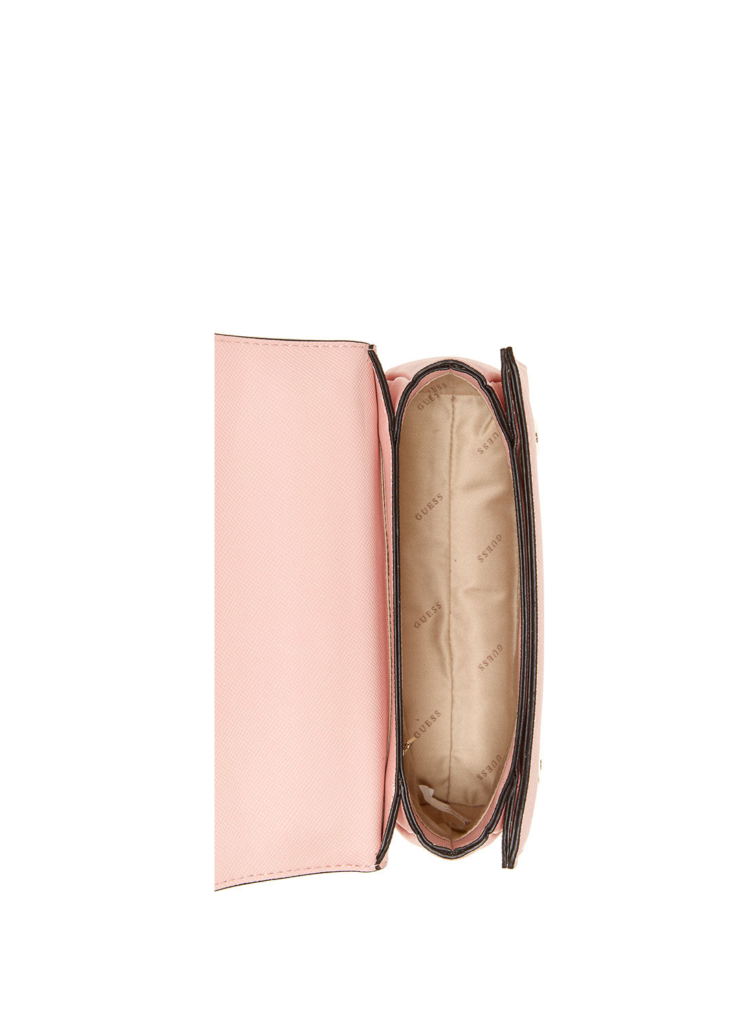 GUESS Women's Pink Katey Convertible Crossbody AG787021 Inside View