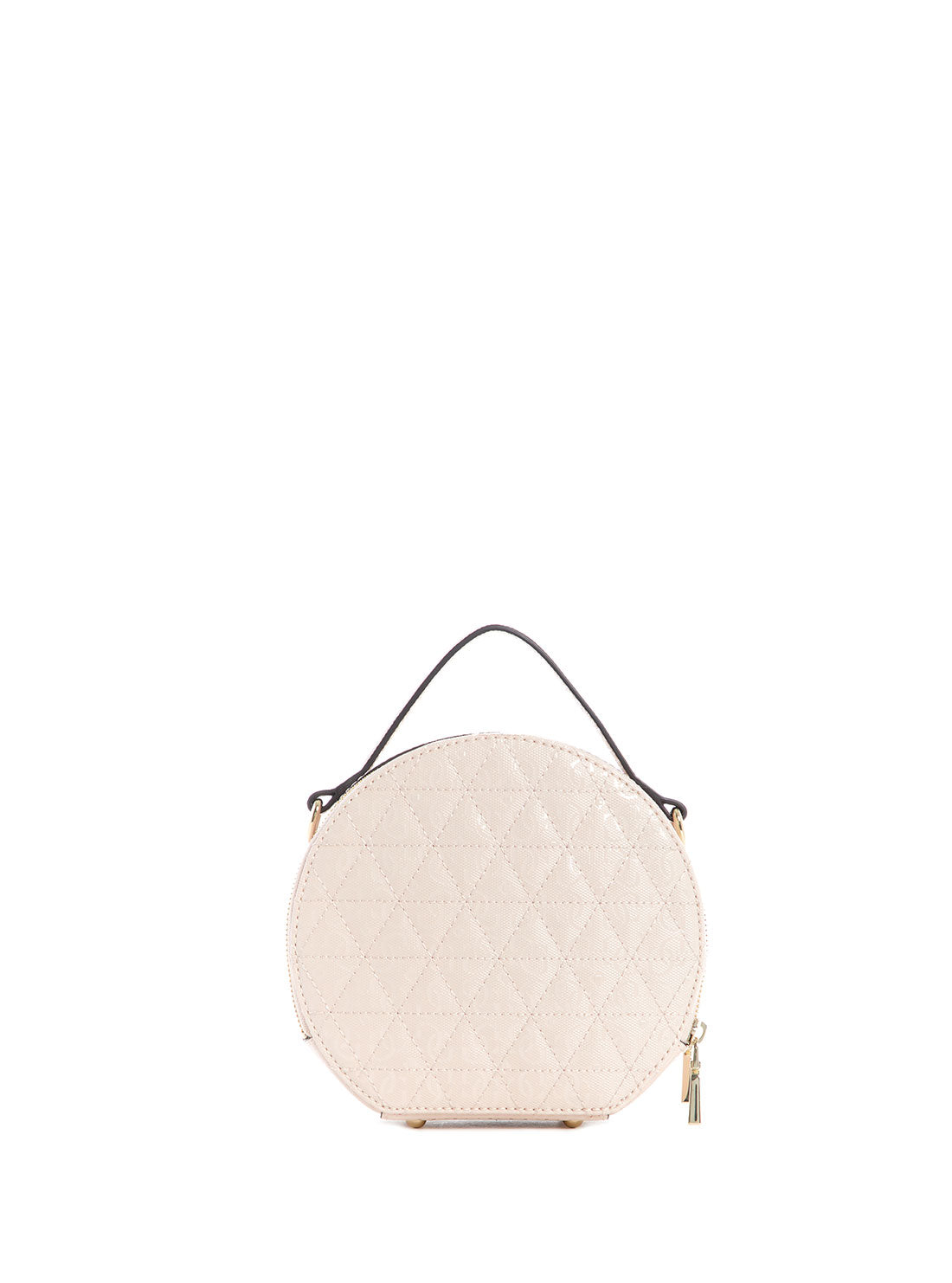 GUESS Womens Pink Quilted Wessex Circle Crossbody GG837977 Back View