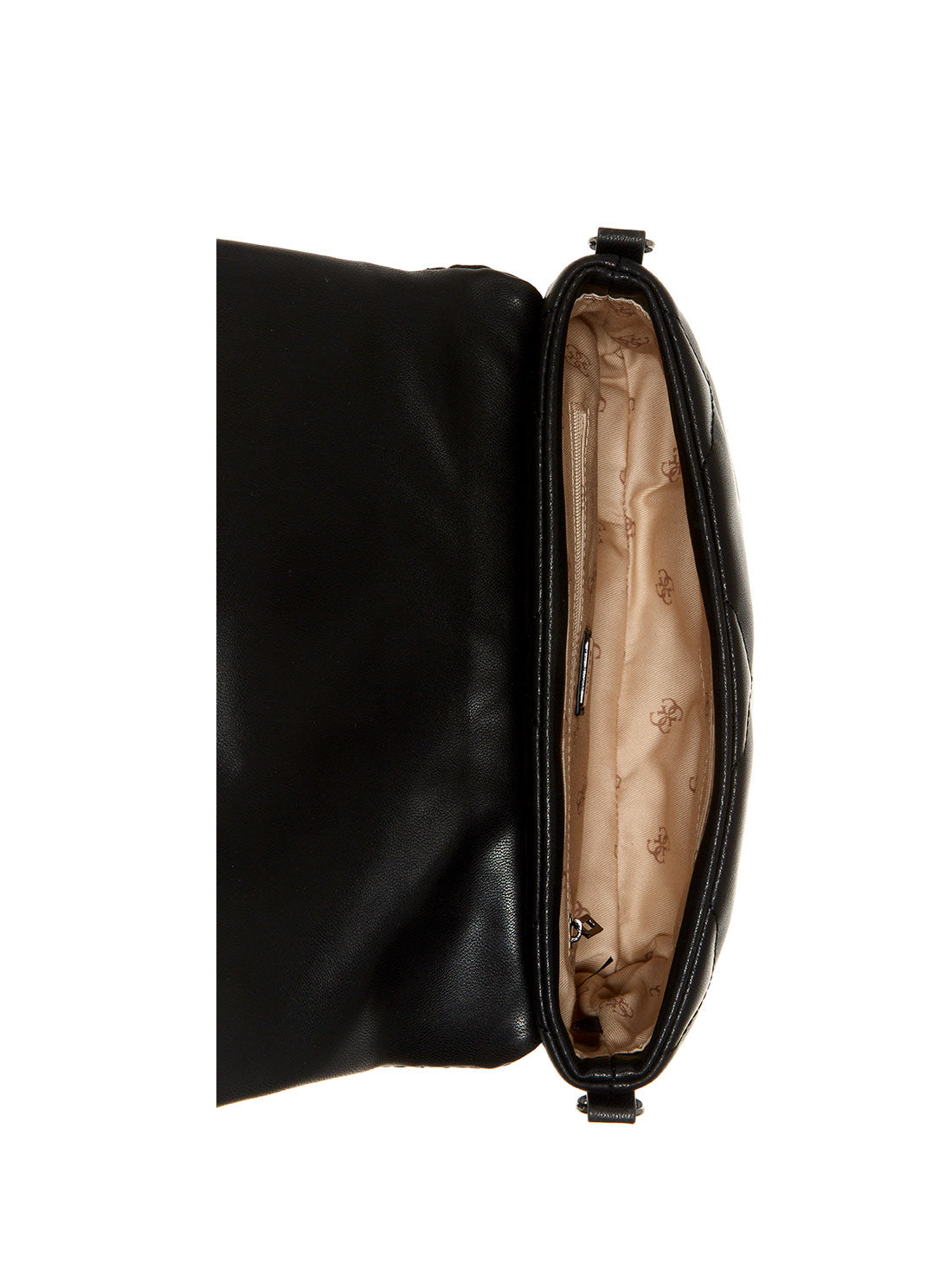 GUESS Womens Black Quilted Brightside Shoulder Bag QM758019 Inside View