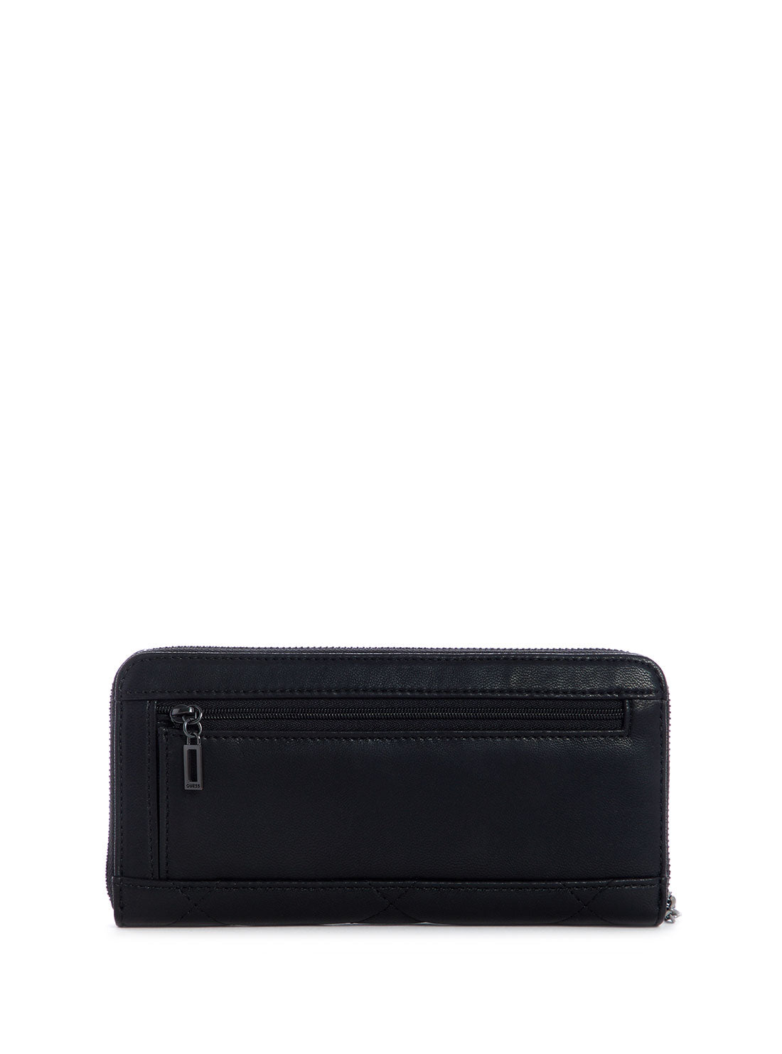 GUESS Womens Black Quilted Khatia Large Wallet QM838146 Back View