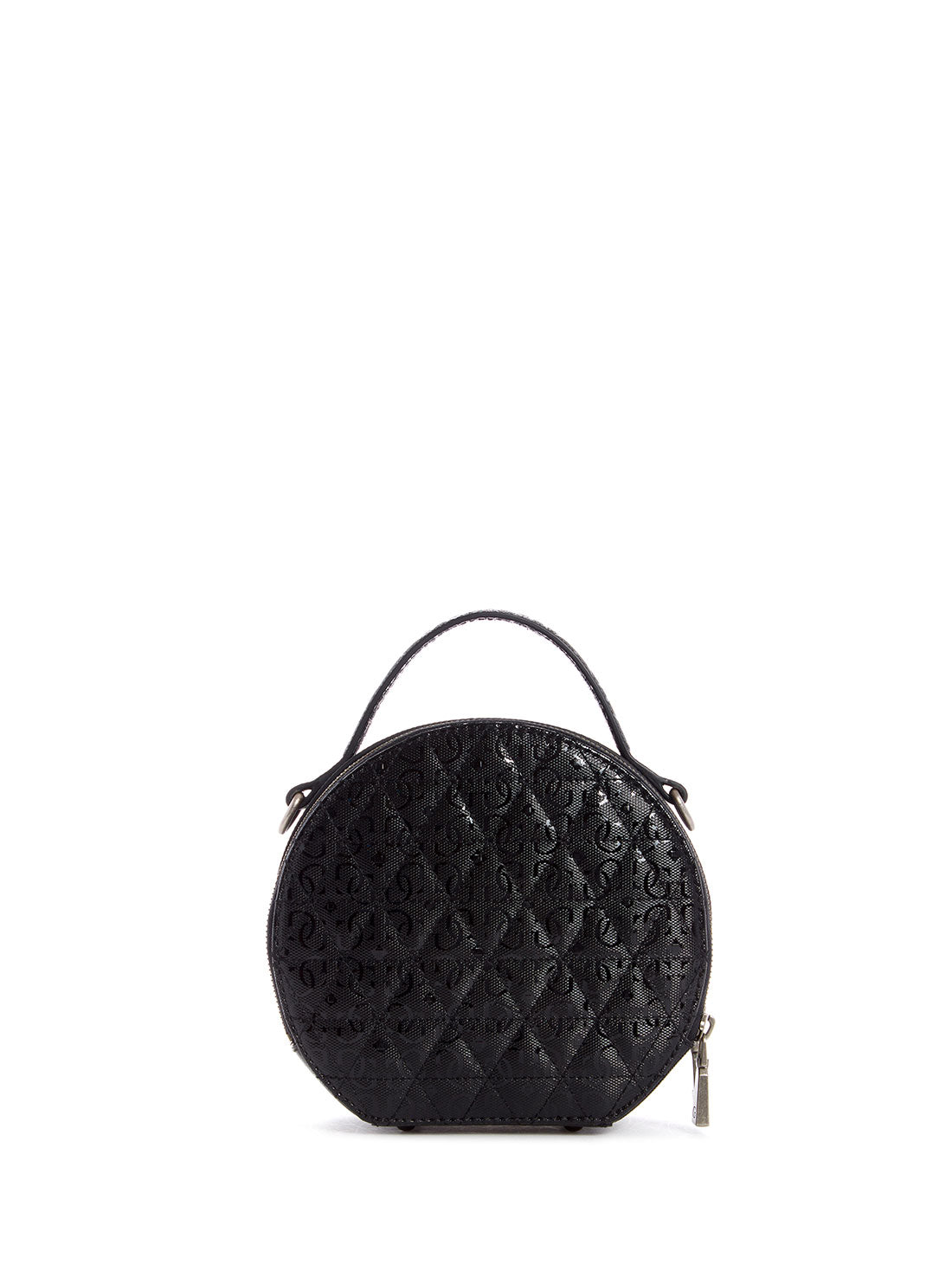 GUESS Womens Black Quilted Wessex Circle Crossbody Bag GN837977 Back View