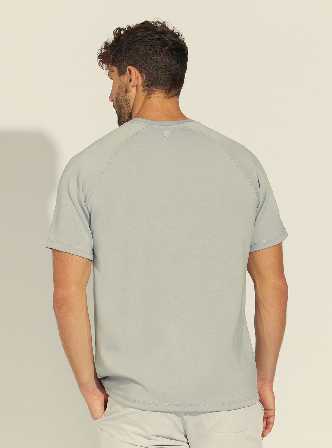 GUESS Mens Grey Rube Pocket T-Shirt U1BA51DL006 Back View
