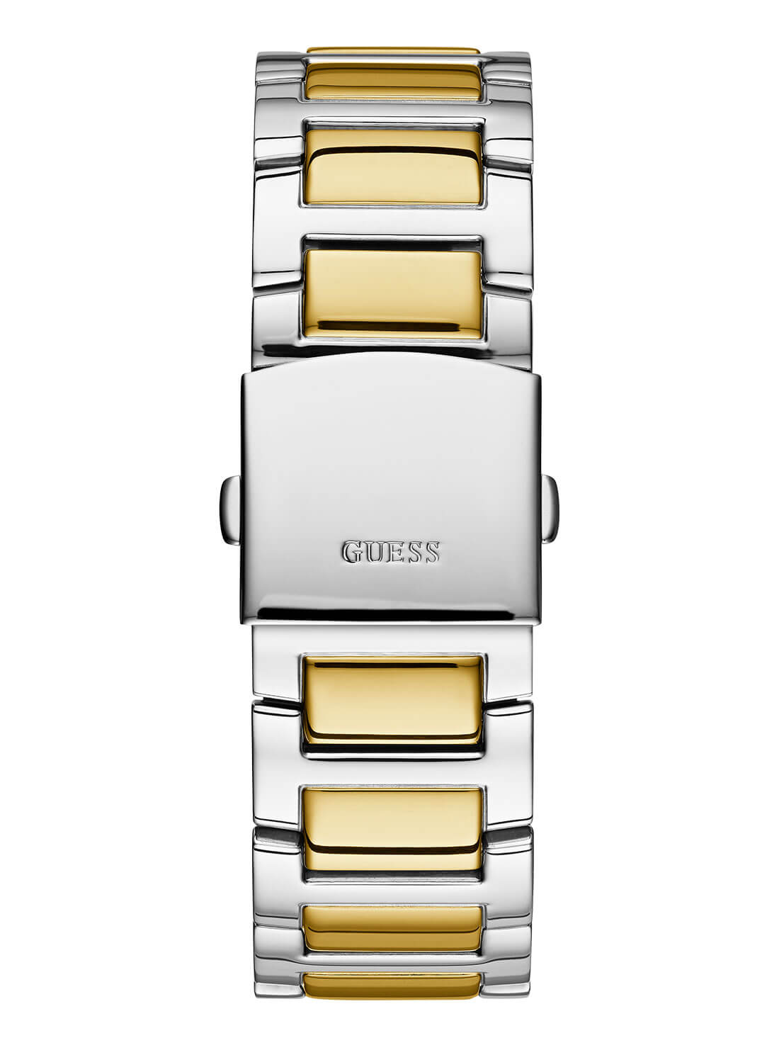 GUESS Mens Silver And Gold Fontier Watch W0799G4 Back View
