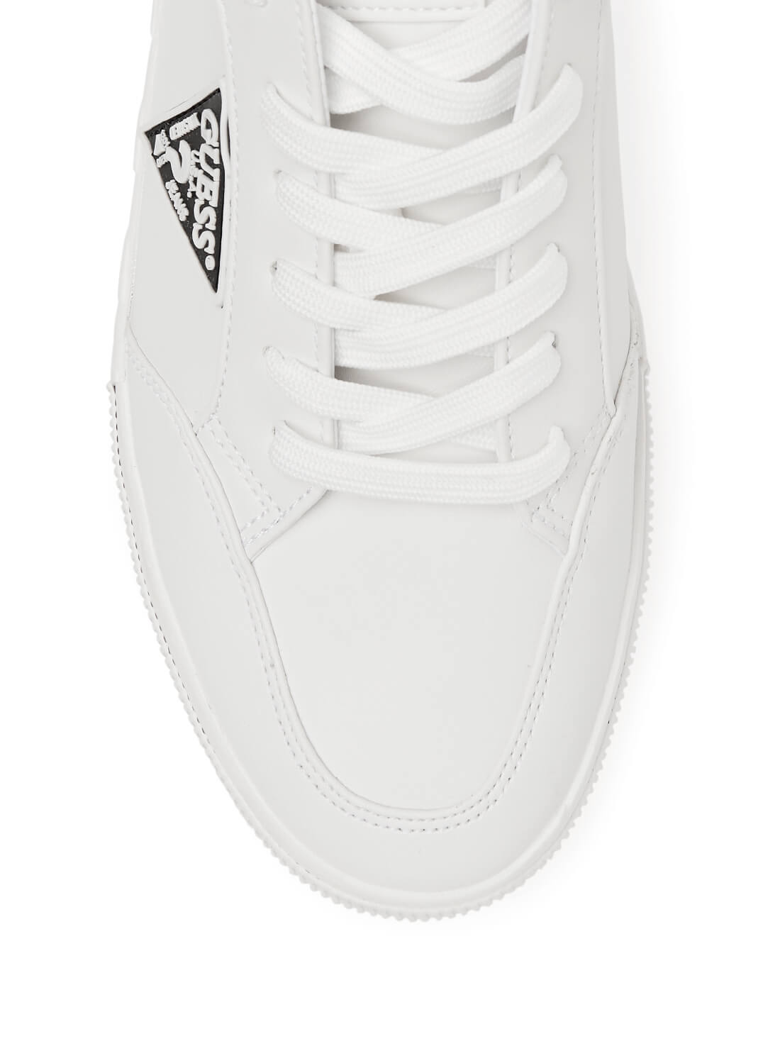 GUESS Mens White Logo Macklin Low-Top Sneakers MACKLIN2-A Top View