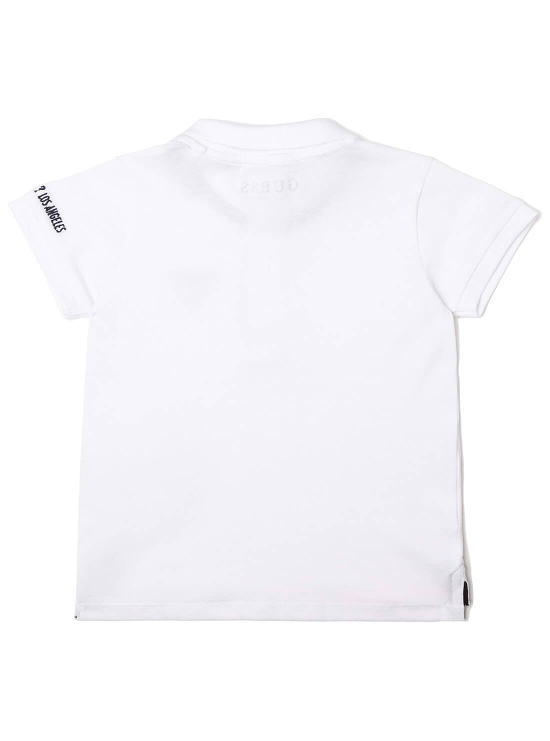 guess White Logo Polo boys T-Shirt back view